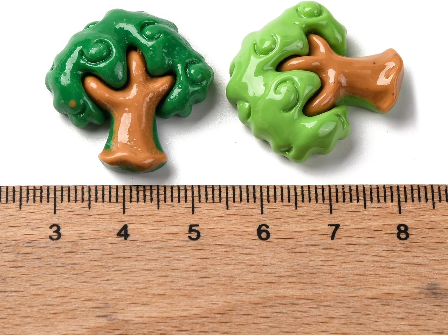 LiQunSweet 100 pcs Mixed Styles Tree Leaf Theme Resin Cabochons Clover Maple Leaves Fall Autumn No Hole Beads for DIY Jewelry Embellishment Craft Phone Bag Shoes