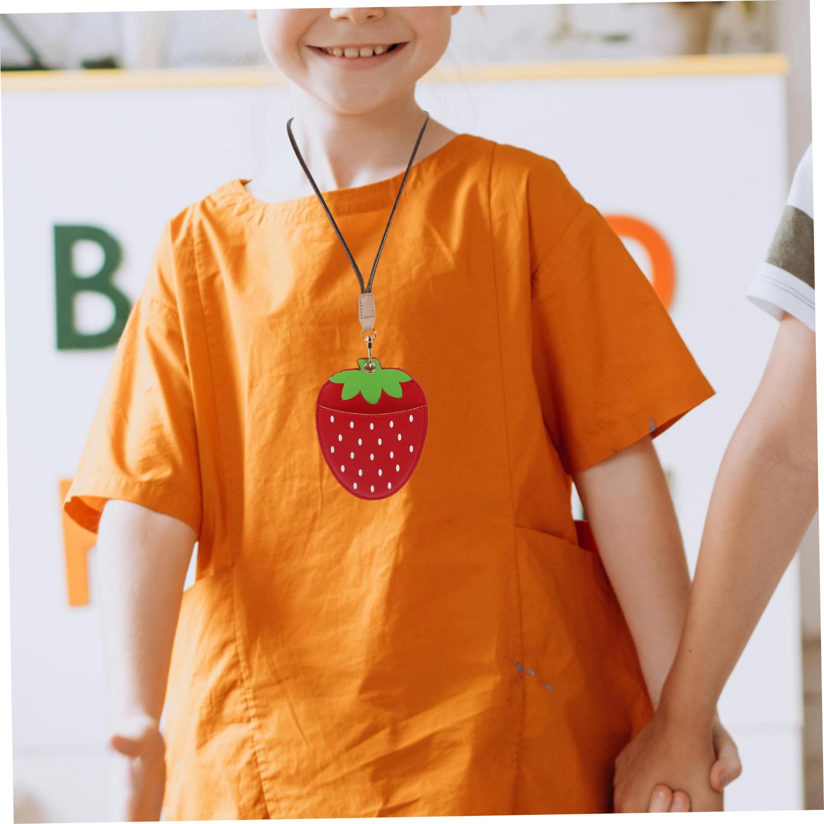 SHINEOFI 5pezzi Portabadge Con Cordino Riutilizzabile Pu Custodia Per Id Per e Scuola