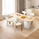 5 x 7 ft Clear Area Rug, 60 mil Large Plastic Floor Mat, 60
