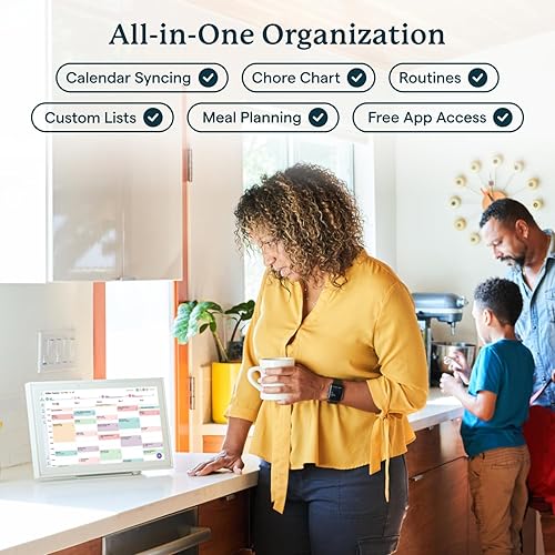 Miniatura 3 de Skylight Calendario: planificador de pared de 15 pulgadas, calendario digital y gráfico de tareas, pantalla táctil inteligente interactiva para