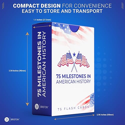 Miniatura 5 de Tarjetas flash de historia de Estados Unidos - 75 Eventos e hitos importantes estadounidenses de EE. UU. - Recurso de aprendizaje AP para estudiar,