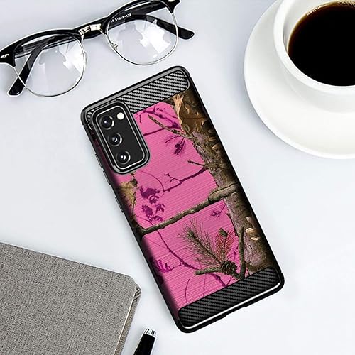 Miniatura 7 de Funda de camuflaje compatible con Samsung Galaxy S20 FE (2020)  S20 FE 5G, textura de fibra de carbono, delgada, mate, con diseño (camuflaje de