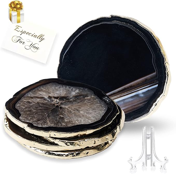 Agate Coaster Geode Coaster for Drinks Gemstone Natural