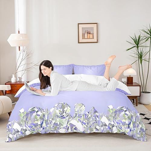 Miniatura 9 de Castle Fairy Juego de ropa de cama de líneas negras, rojas y grises, funda de edredón con costuras de línea para niños, adolescentes, niños, niñas,