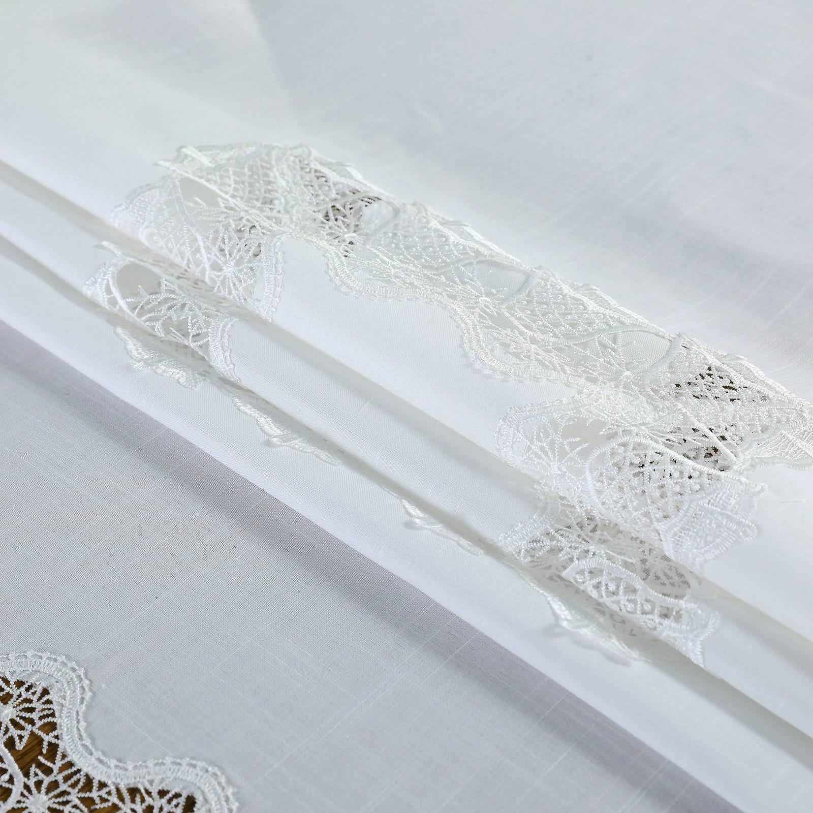 Tovaglia Rettangolare Antimacchia Poliestere, Bianco, 150x250cm