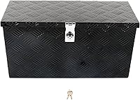 BIGREAT 24" Waterproof Aluminum Truck Bed Toolbox for ATV UTV Trailer - Lockable Black Storage Organizer 24x9.5x12.5"