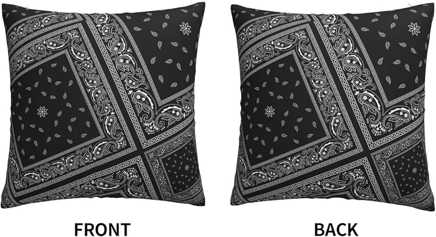Amazon.co.jp: DBLELE クッションカバー ブラックバンダナ 羽柄 北欧 Amazon.co.jp: DBLELE クッションカバー ブラックバンダナ 羽柄 北欧