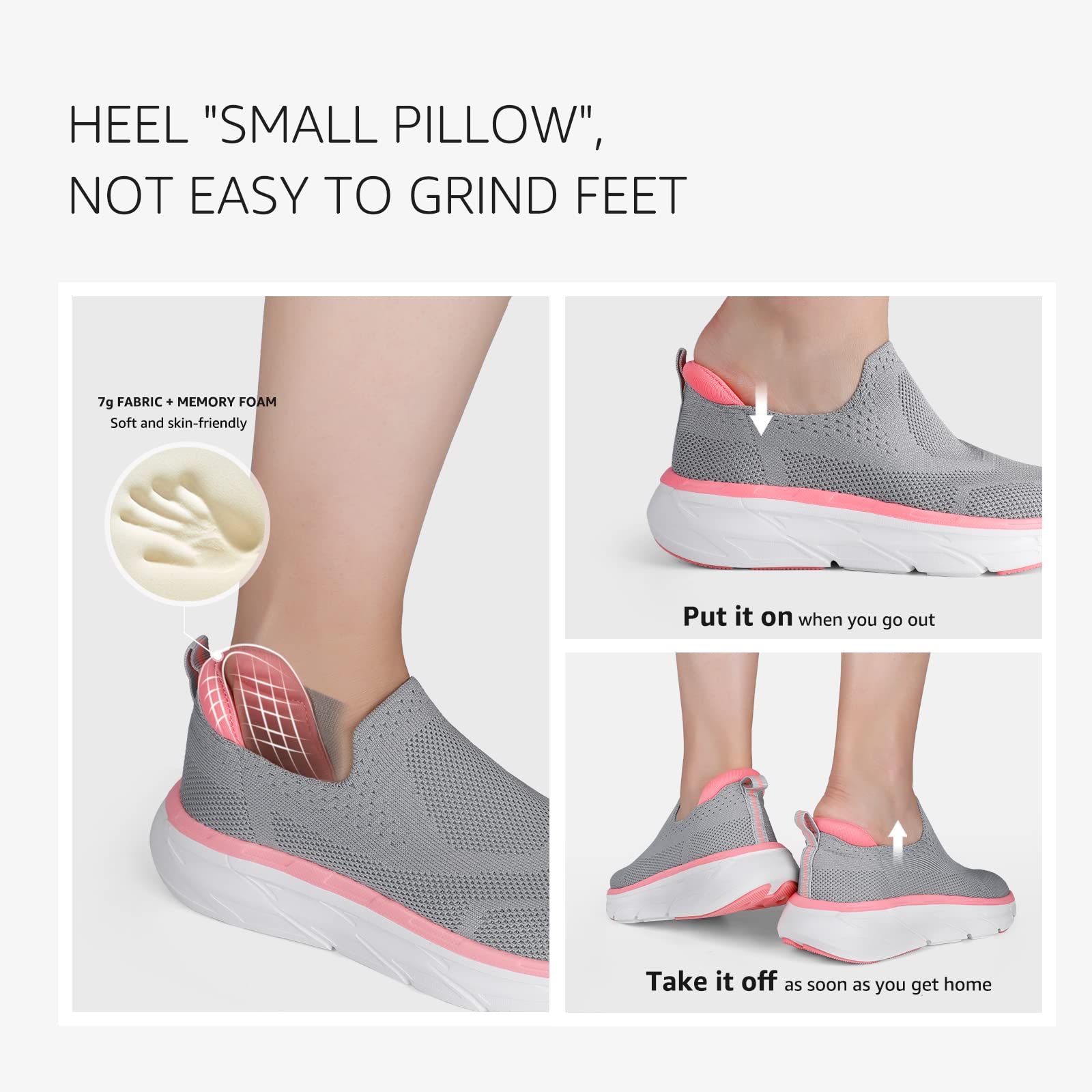 STQ Zapatos para caminar de las mujeres zapatos casuales con cordones para arriba zapatillas de deporte
