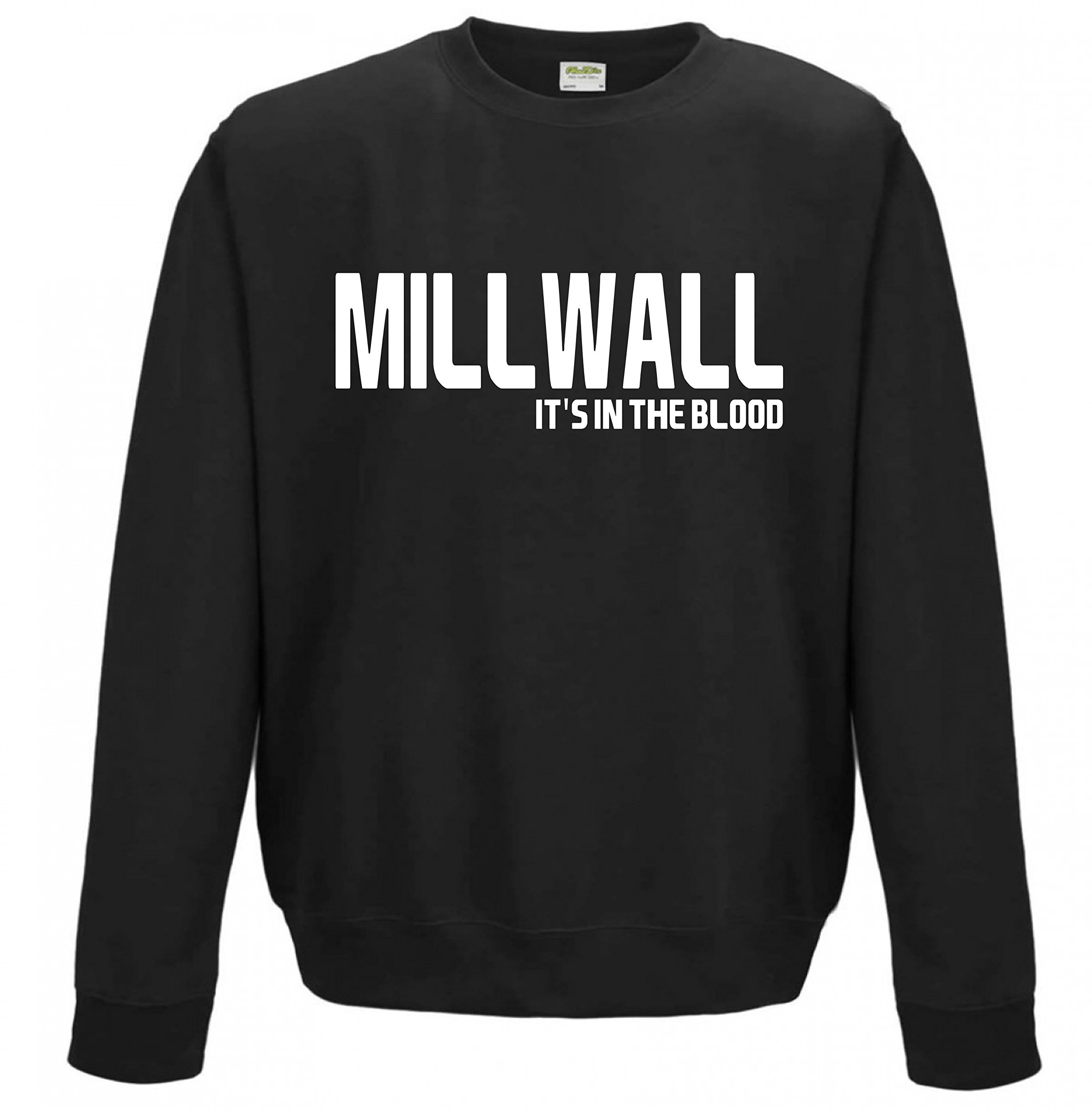 Millwall It's in the Blood Lions Gift Sweatshirt - Top jumper sweater FC Present idea JSW11 (Adult Large)
