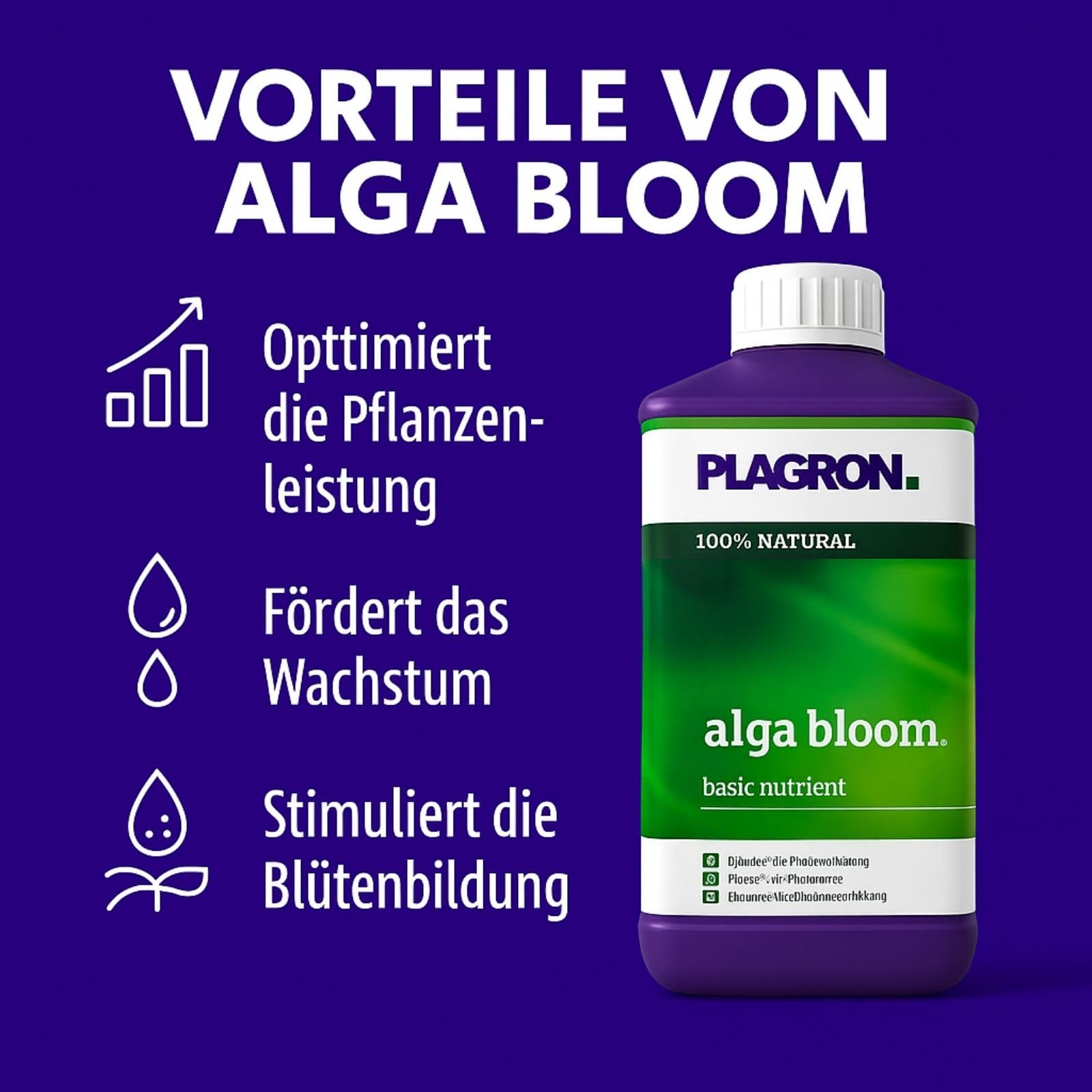 Weedness Plagron Alga Bloom 5 L – Engrais naturel pour floraison