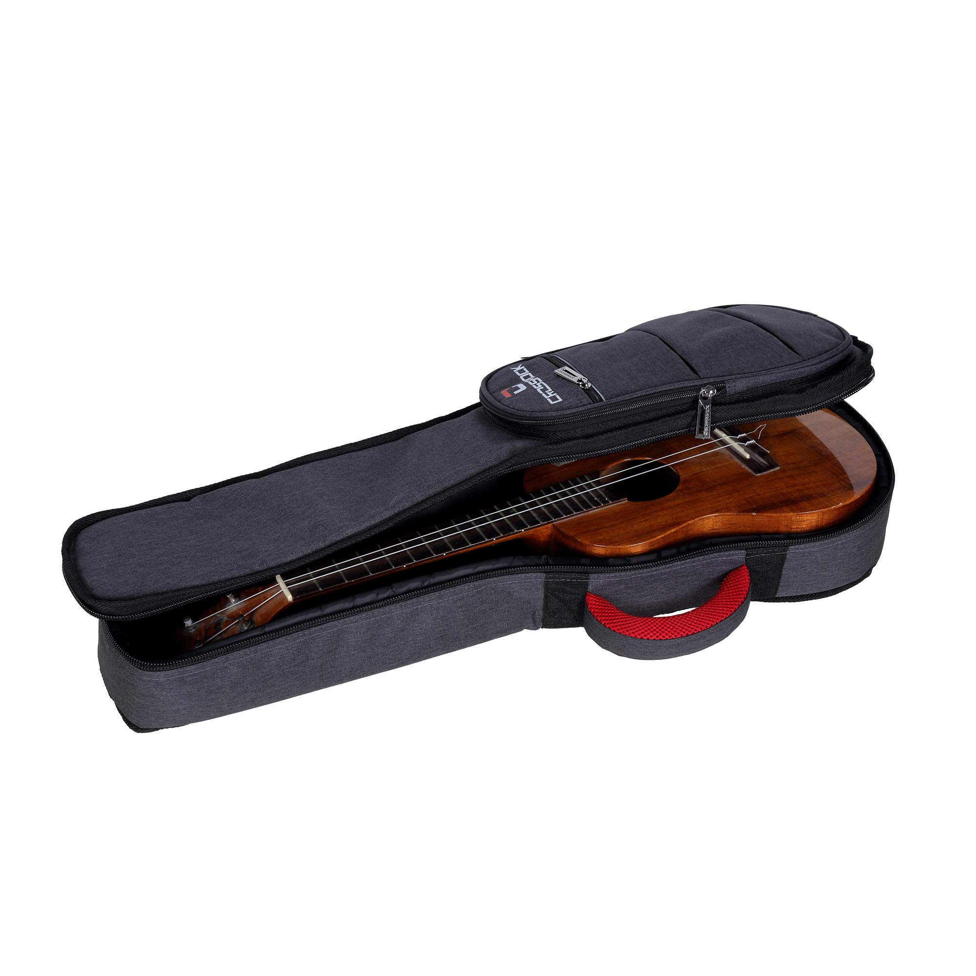 Crossrock Bolsa para Ukelele Tenor con Correas Acolchadas de 10 mm en Gris Oscuro (CRSG107TUDG)