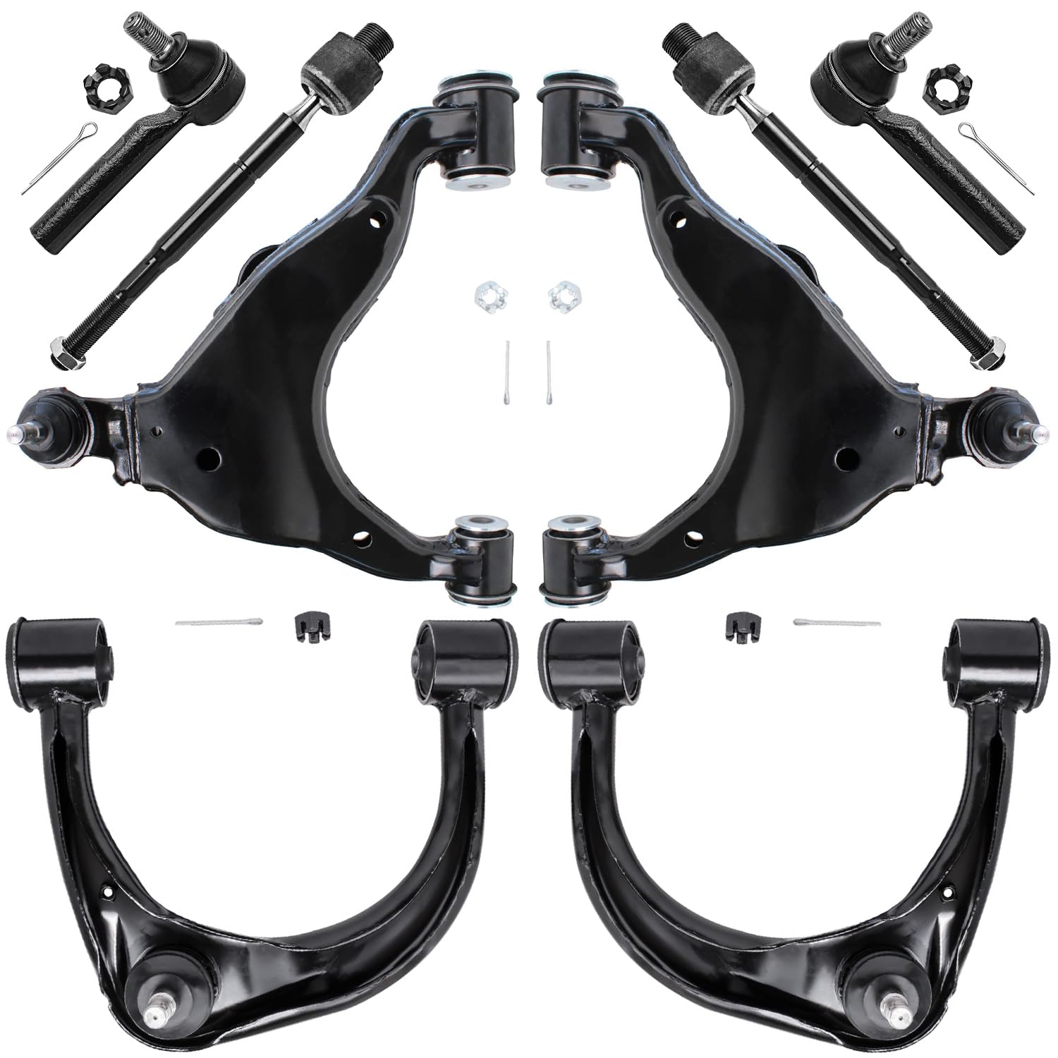 Detroit Axle - Front 8pc Control Arms Kit for 07-09 Toyota FJ Cruiser
