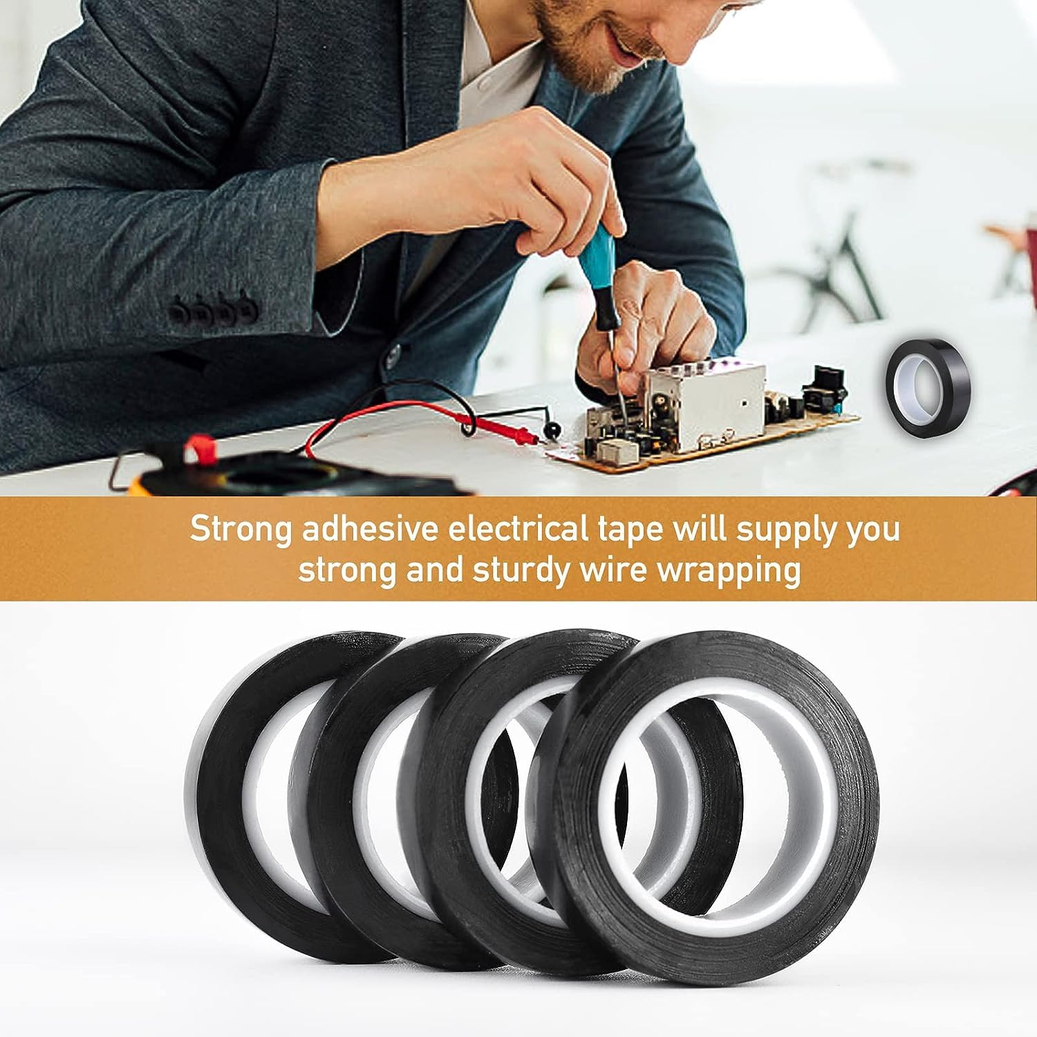 AVIMYA Ruban Isolant En PVC 25 Mm X 20 M Ruban Électrique