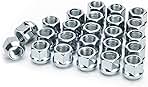 KSP M14X1.5 Open End Acorn Bulge Wheel Lug Nuts, Zinc Finish,3/4