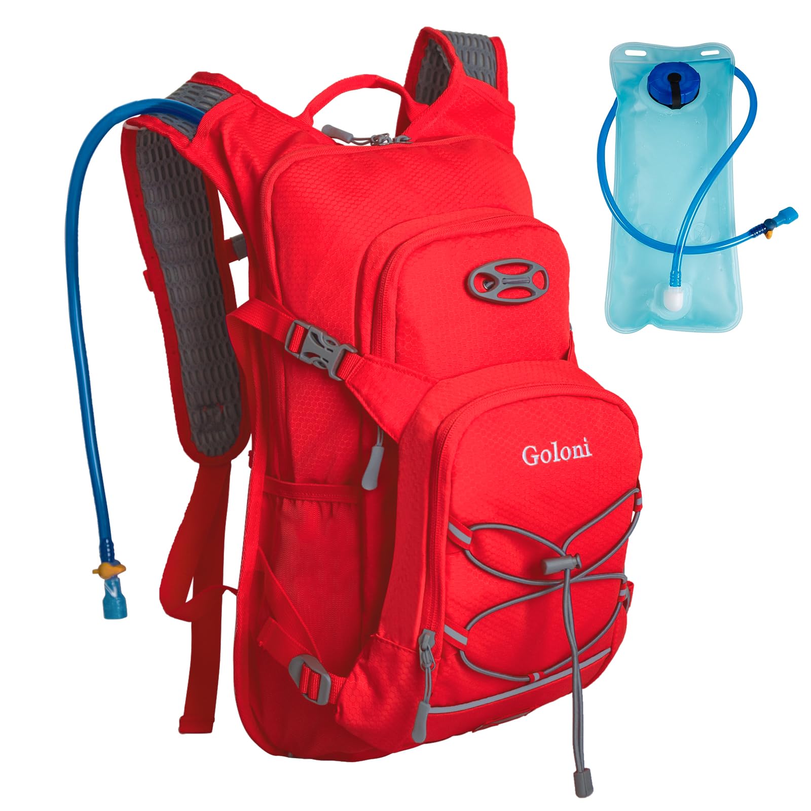 Hydration Backpack,Lightweight Hiking Backpack with 2L Water Bladder,Water Backpack for Biking, Running, Festival