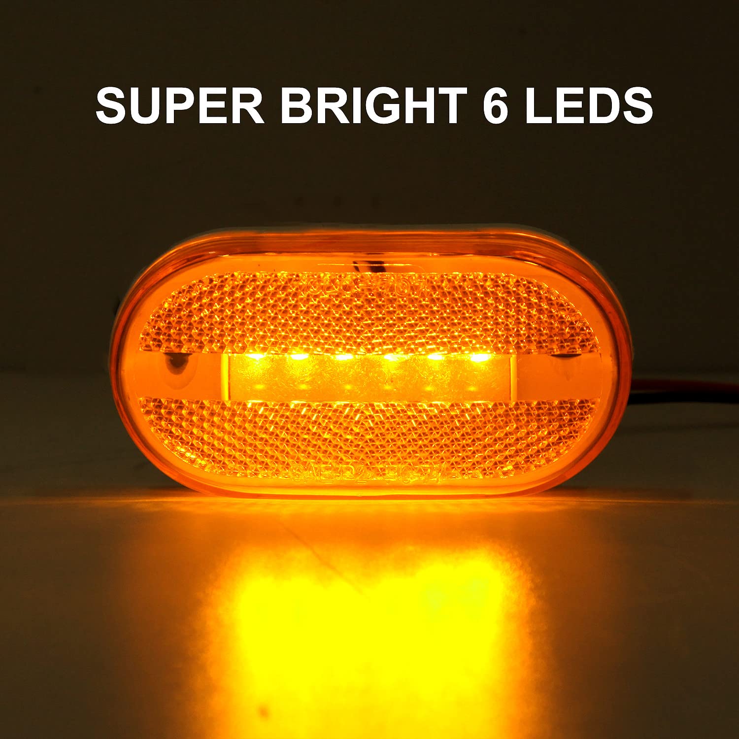 United Pacific Red 2 Round 9 LED Trailer Side Marker