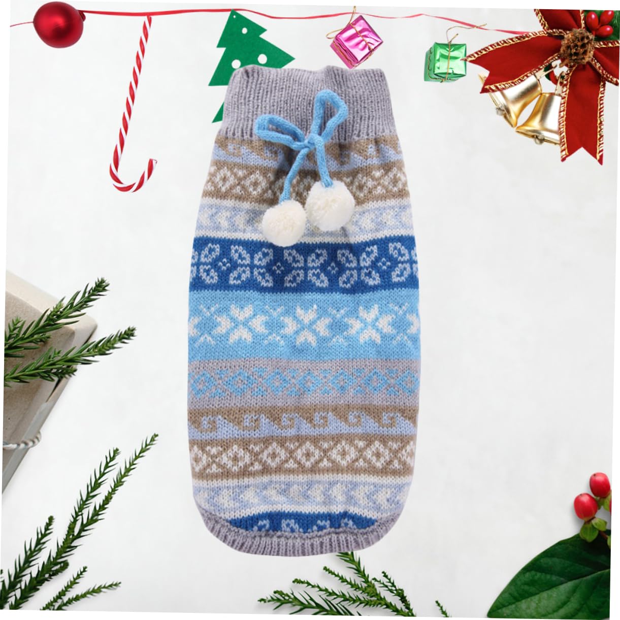 BESPORTBLE 3 Pezzi di Maglione Caldo Forniture per Animali Domestici Vestiti per Cani da Compagnia Maglione di Natale Indumento Invernale Felpe con per Cani Senza Maniche