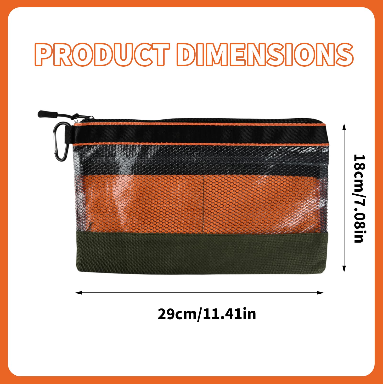 Bolsa de Herramientas Pequeña, Mini Bolsa de Almacenamiento Hecha de Material Transparente E Impermeable, Adecuada Para Técnicos Y Electricistas — view 9