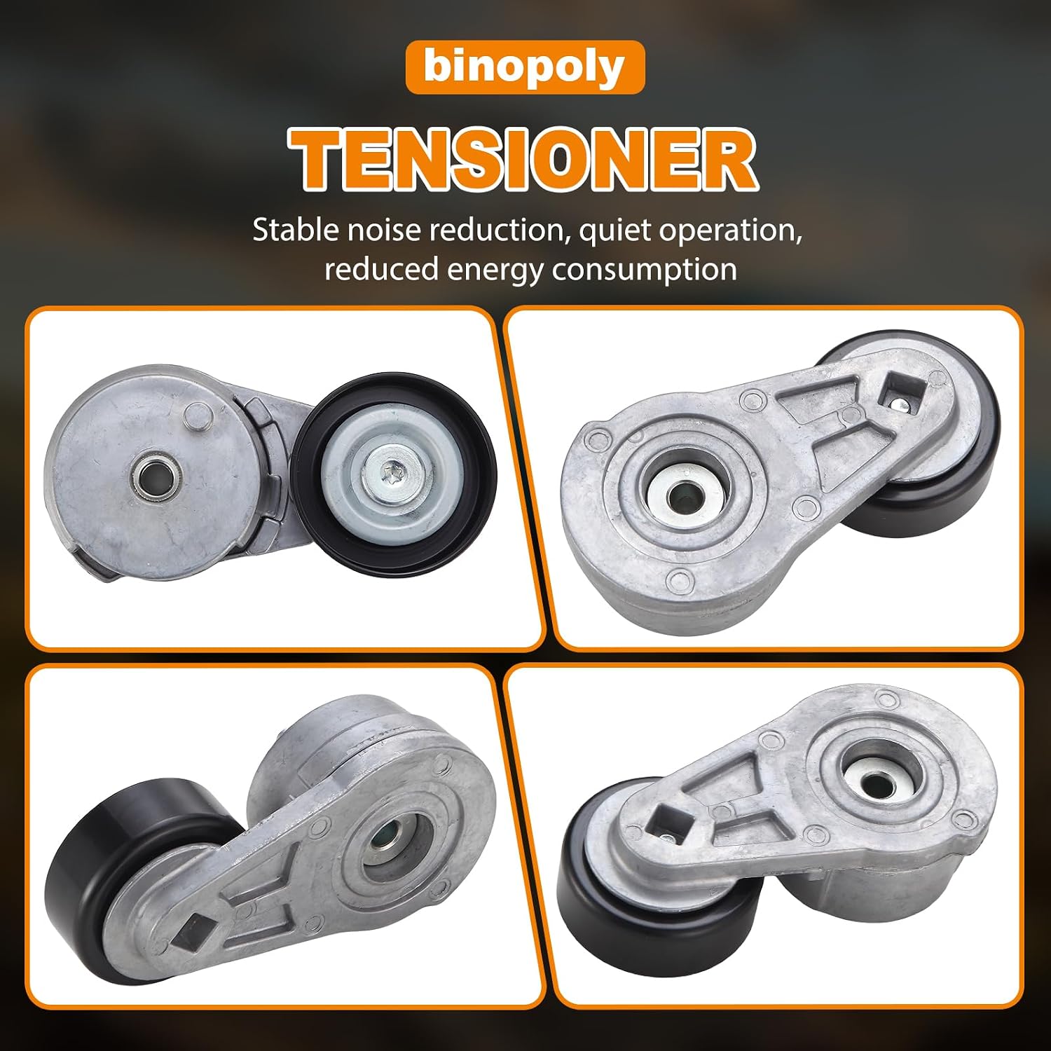 binopoly 39350 (2PCS 39350，K050694) Serpentine Belt Drive Component Kit Fit for Buick Envision 2016-2020 Regal sportback/tourx2018-2019 Cadillac ATS/CT6/CTS Chevrolet Blazer Colorado Equinox GMC