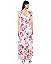 Calvin Klein Flutter Sleeve Chiffon Floral Aline Midi - #4 of 5