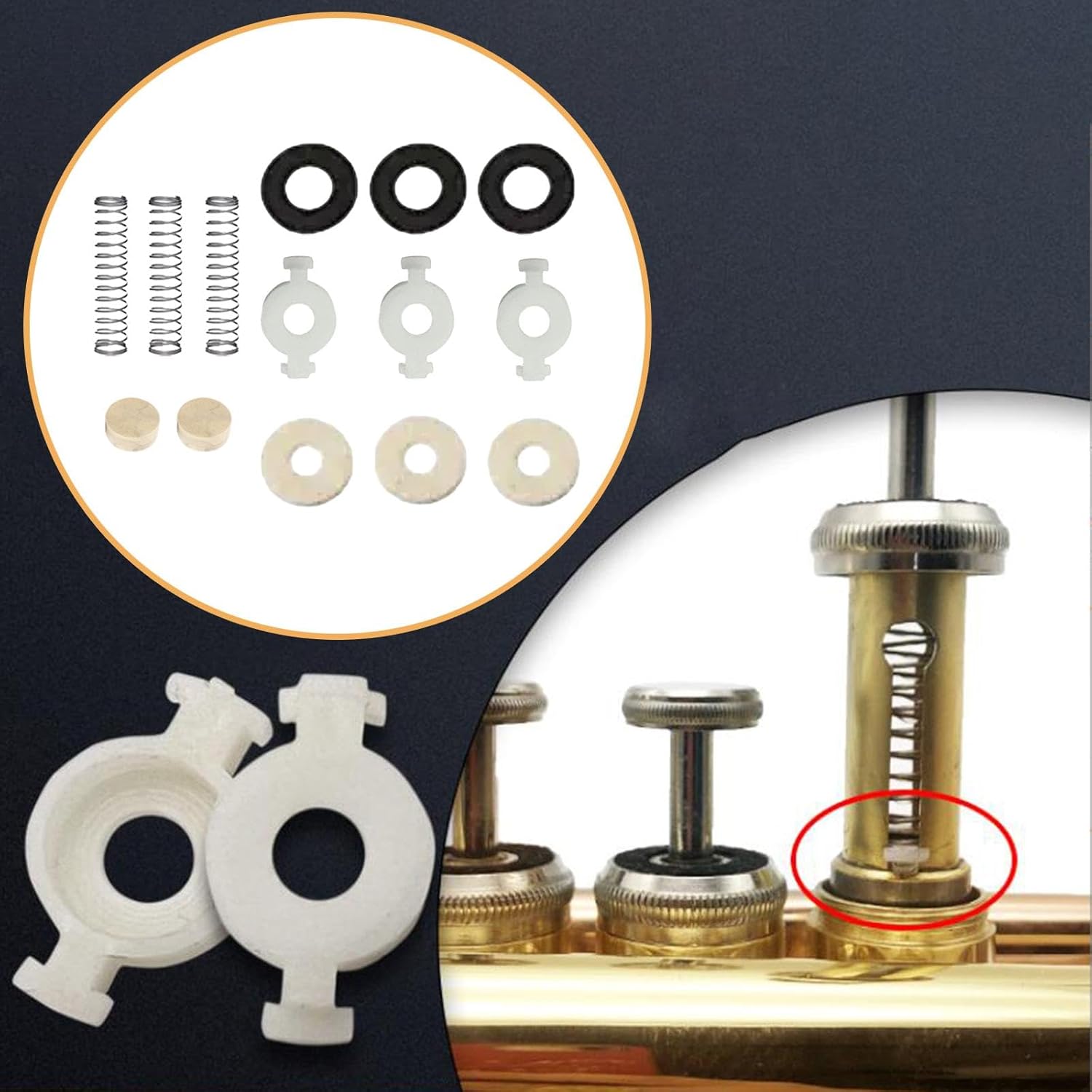 Club Bollywood®Trumpet Repair Kits Musical Trumpet Valve Replacement Parts Br Instrument| Br | Parts & Accessories |3 Spring