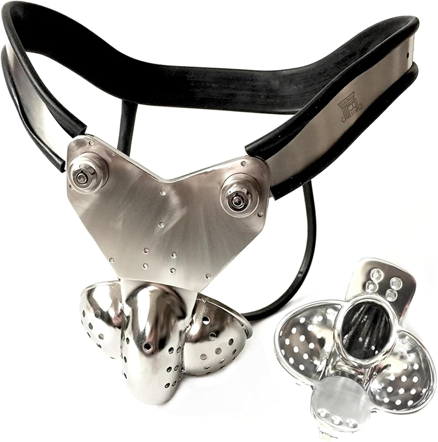 Chastity Belt for Men, Adjustable Invisible Chastity Cage with Anal Plug, Fully Enclosed Penis Cage, BDSM Bondage Fetish Cage, Cock Erotic SM Sex Toy for Men