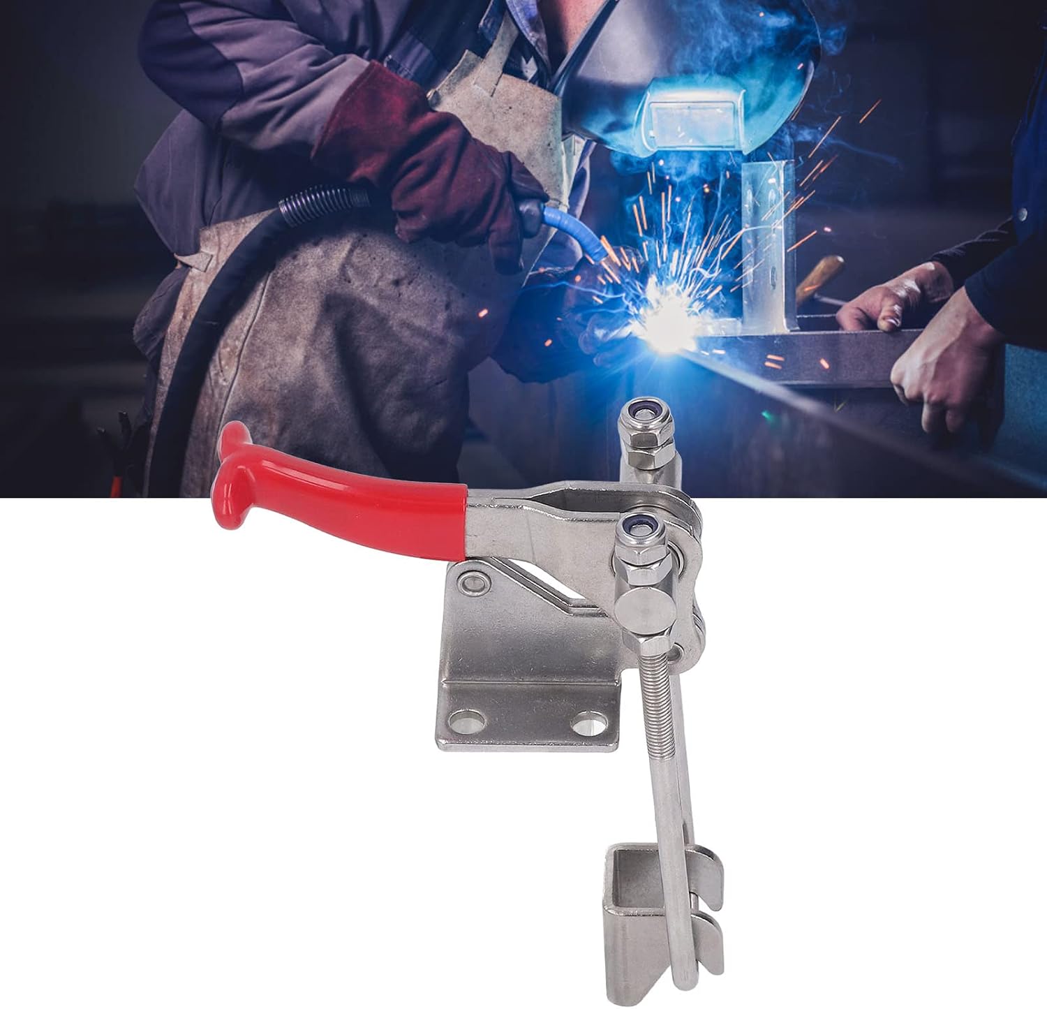 Clamp, Fastener Toggle Opening Adjustment Metal Handle 90° Corner Fastener Toggle Clamp for Home Decoration, Toggle Clamps