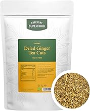 Everyday Superfood Organic Dried Ginger Tea Cuts 190g, Caffeine Free Tea, Pure Ginger Roots