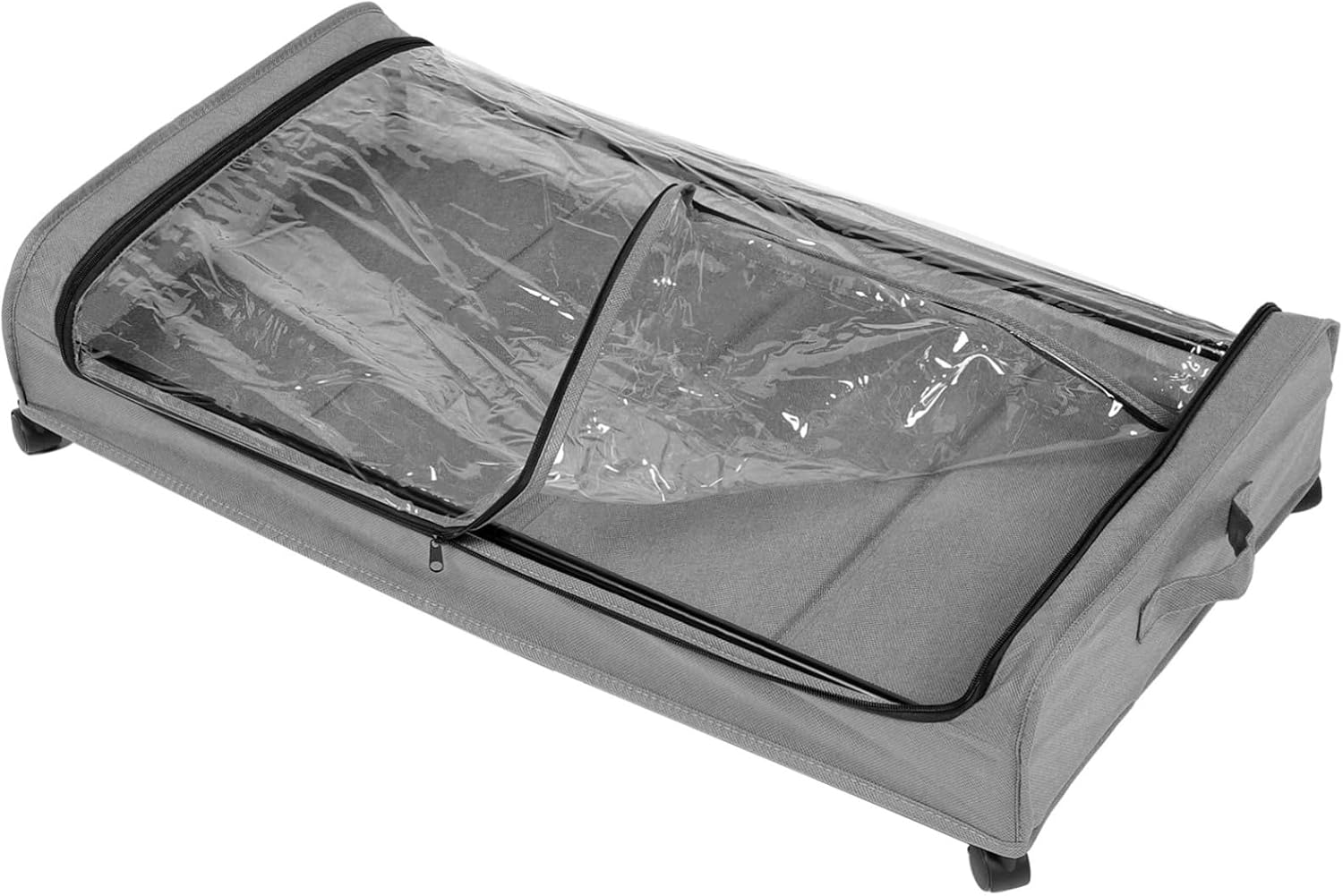 Under Bed Storage Containers with Wheels Rolling Organizer for Clothes Shoes and Books Design with Lid for Dust Protection Space Saving Storage