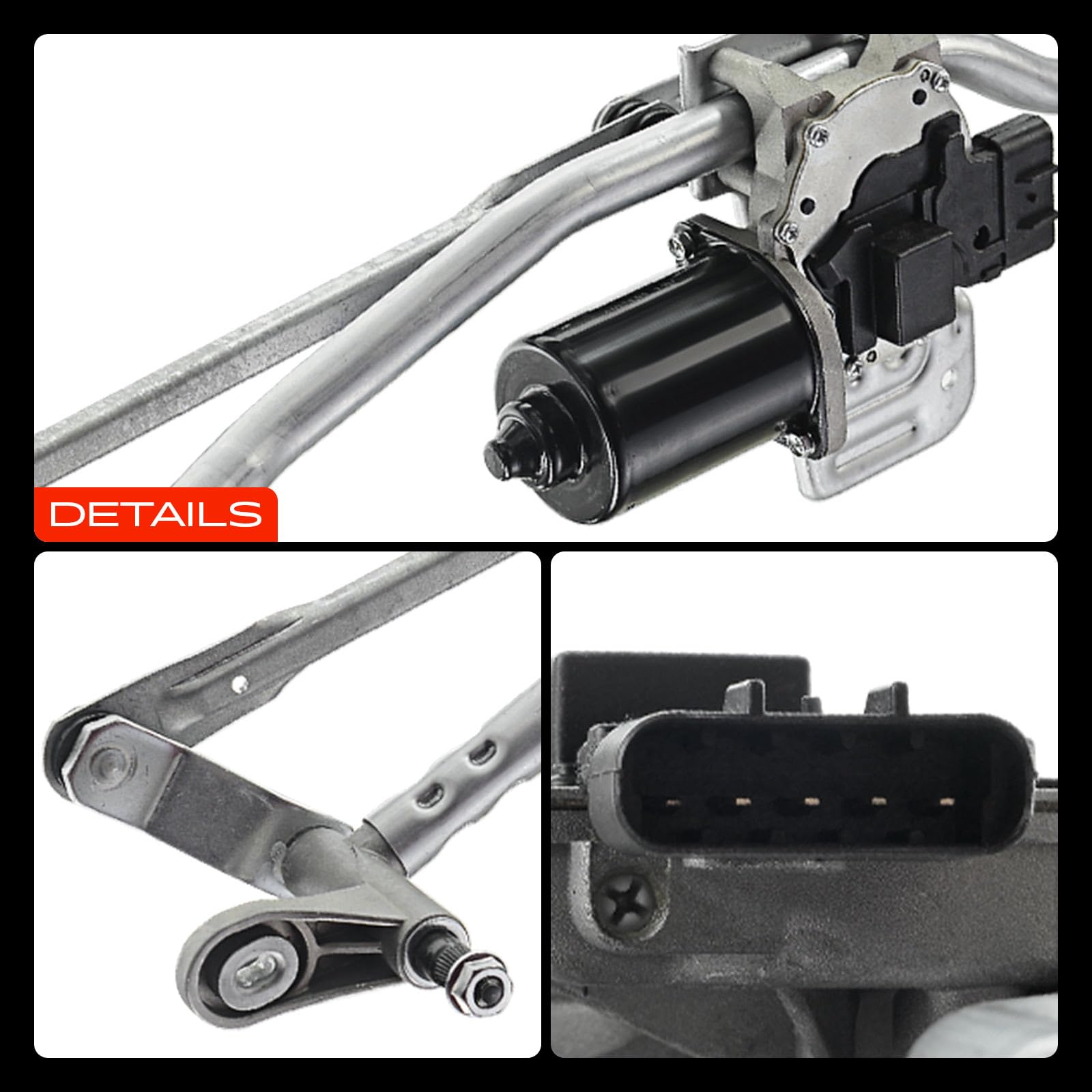 Frankberg Varillaje del limpiaparabrisas Motor del limpiaparabrisas Delantero Compatible con Ducato Furgoneta 250 Ducato Bus 250 Boxer Bus Jumper Bus Ducato Plataforma/Chasis 250 1363338080