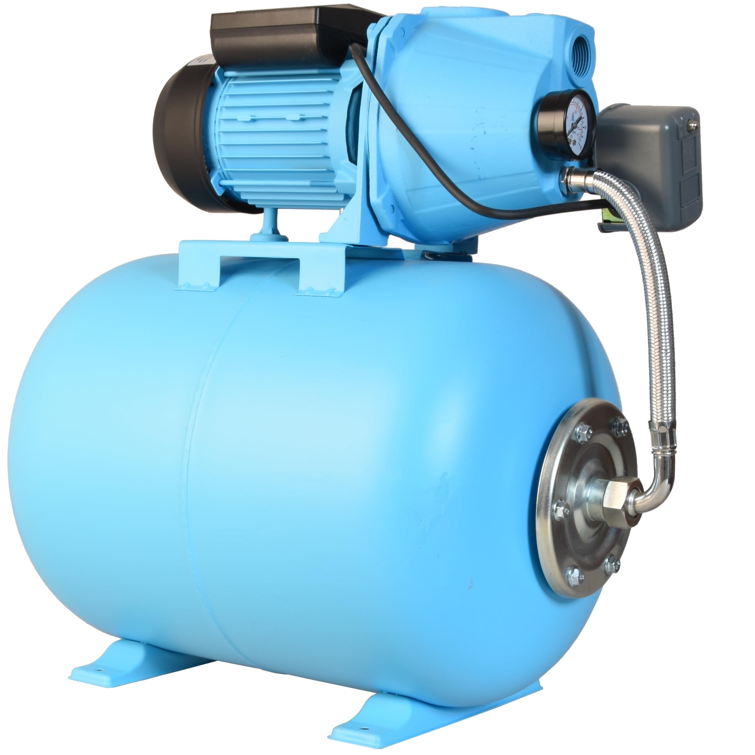 Kit idroforo per acqua da 50 l pompa idroforo SET 100S (750 W, 3000 l/h, sollevamento max. 42 m) Serbatoio a diaframma 50 L Accessori EFFICIENTI