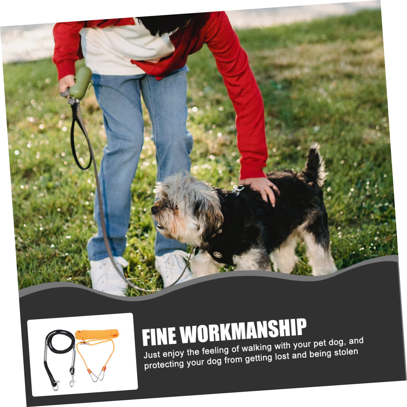 Hemobllo Cadena Resistente para Perros con Cable de Metros Accesorio para Correr y Pasear Mascotas Cuerda de Nylon para Cachorro para Actividades y Diario