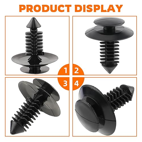 Miniatura 5 de 100 piezas N801925-S clips de retención de panel de moldura de puerta para Ford F150 F250 F350 para Lincoln para Mustang para Explorer Ranger