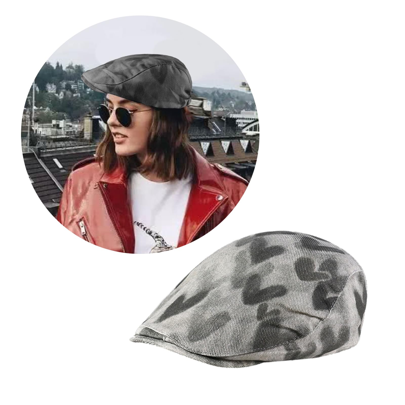 Ubxvamm Newsboys Hat for Women Girl French Hat Outdoor Street Shopping Hat Women Painter Hat