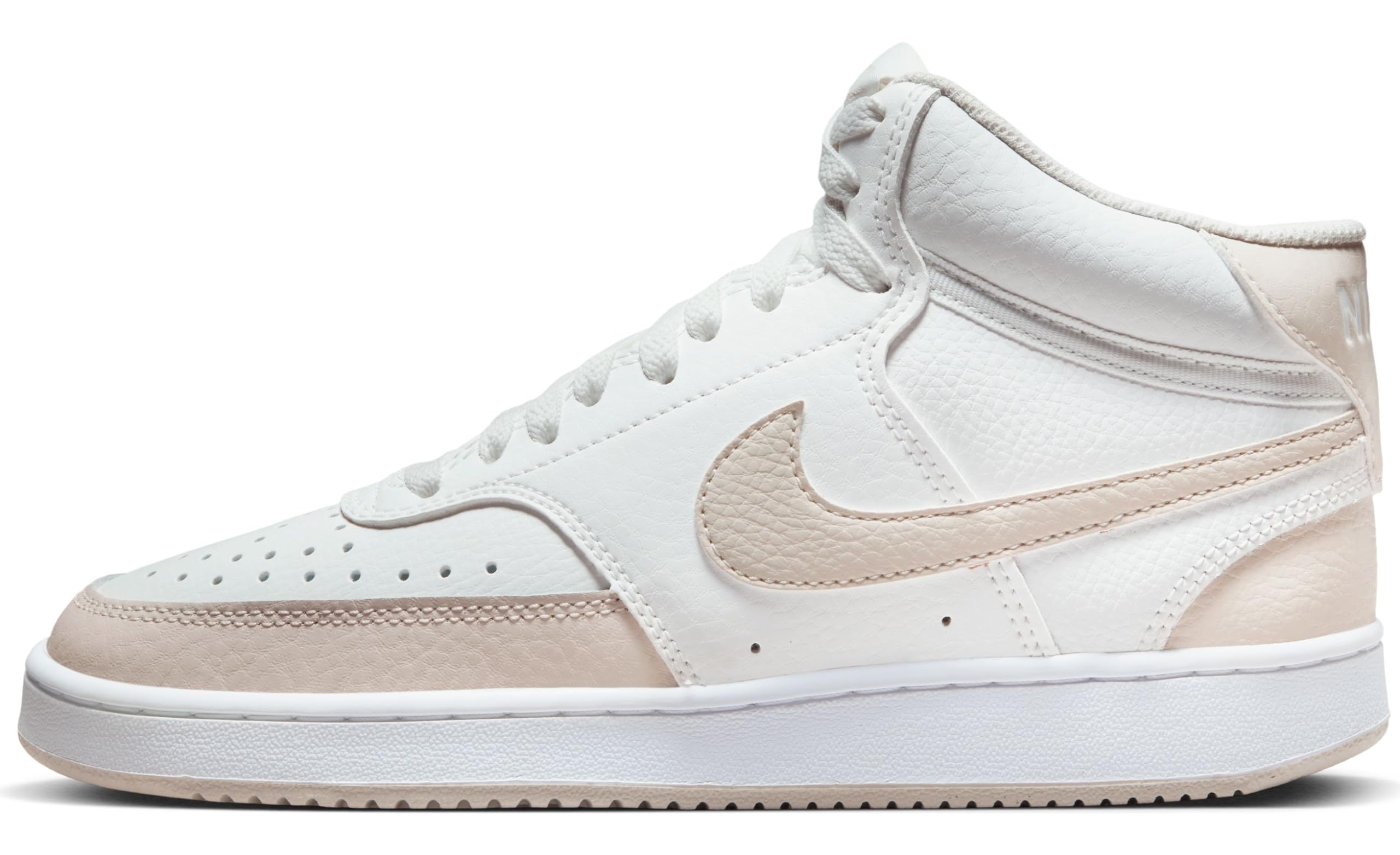 NIKE CD5436 NikeCourt Vision Mid Women Summit White/LT Orewood BRN-White UK 6