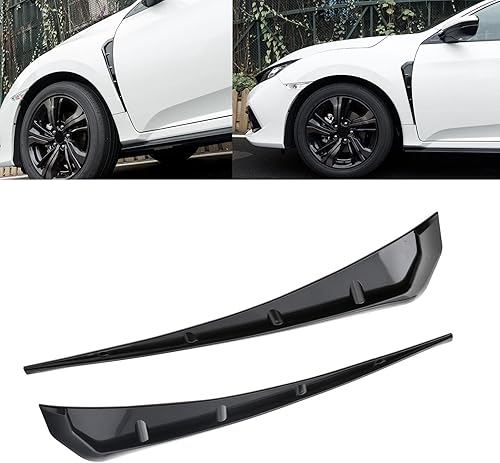 Miniatura 10 de x xotic tech Type-R Style - Cubierta de ventilación lateral para guardabarros, textura de fibra de carbono, compatible con Honda Civic 10ª