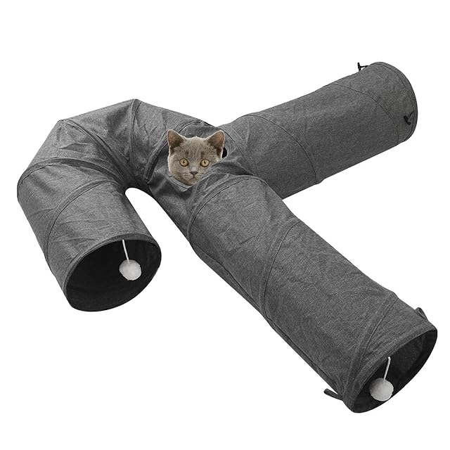Foto 8 de 8 de YUANXING Túnel del juego del gato - conejo plegable para conejos interior
