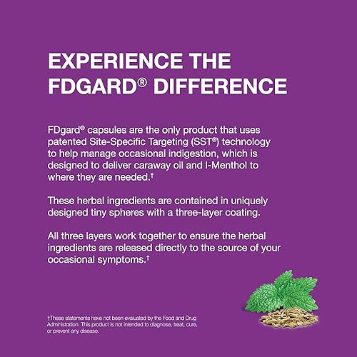 Miniatura 6 de FDgard Suplemento de salud intestinal, indigestión, náuseas e hinchazón, malestar estomacal, 12 cápsulas (el embalaje puede variar)