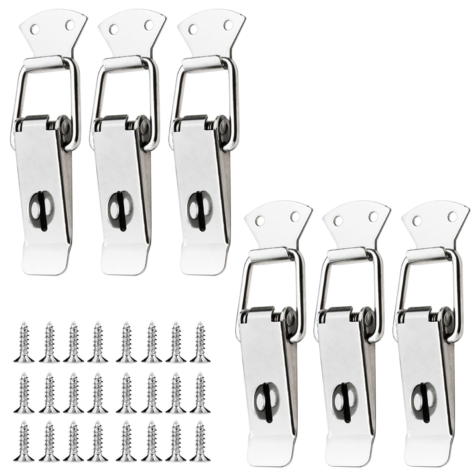 Small Spring Box Catch Spring Loaded Latches 6-Pack Spring Loaded Toggle Latches - Stainless ...