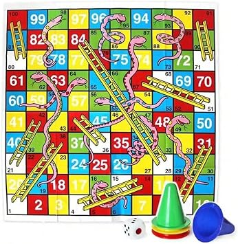 Snake Game 5pcs Snake Ladder Kids Toy Board Game Tabletop Flight Chess Portable Foldable Educational Toy Chess Concentration Training Kindergarten Reward Prize Keepsake Nursery Party Boys Girls Birthday Gift