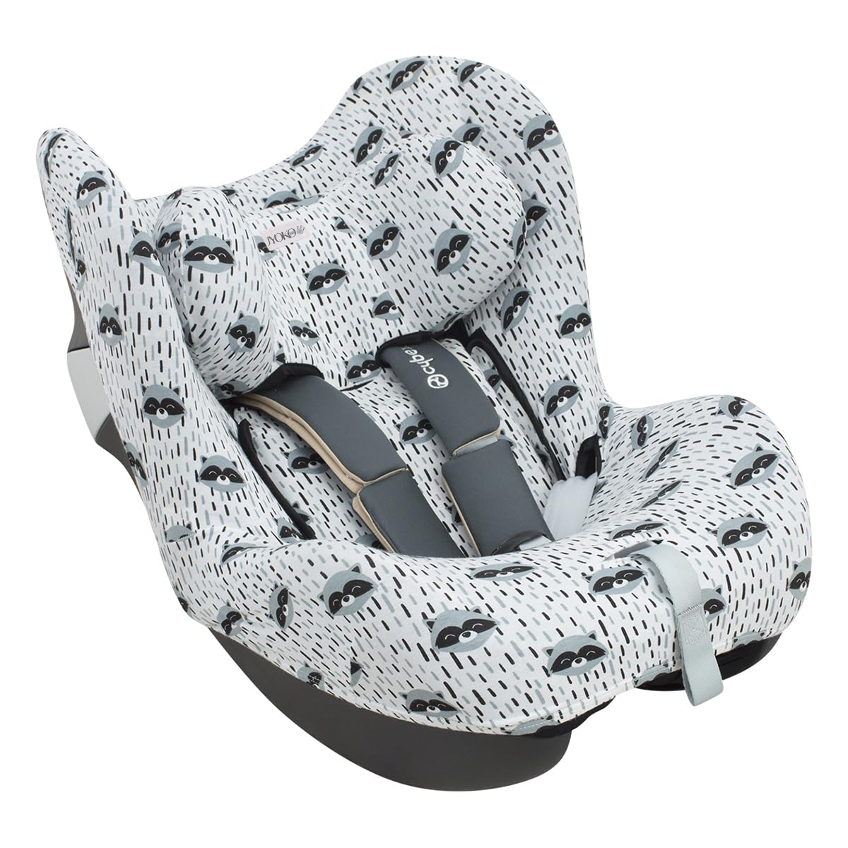 JYOKO KIDS Copriseduta per Cybex Sirona M2, Z e GB Vaya (Raccoon)