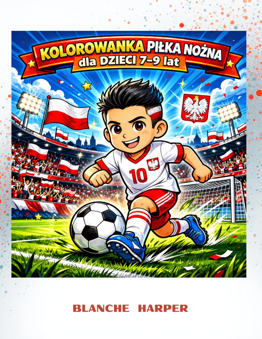 Kolorowanka Piłka Nożna dla Dzieci 7–9 lat: Fajne i Proste Kolorowanki Piłkarskie dla Chłopców i Dziewczynek | Zostań Piłkarskim Bohaterem | Kreatywna Zabawa i Rozwój dla Małych Fanów Futbolu