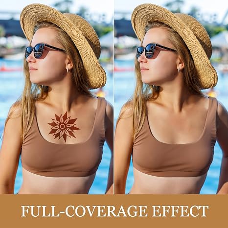 Pack of 2 20 g Body Leg Make-Up Waterproof - Full Coverage Tattoo Cover Up Makeup - Tattoo Cover Cream Natural Body Coverage Perfector for Tattoos Scars Blemishes