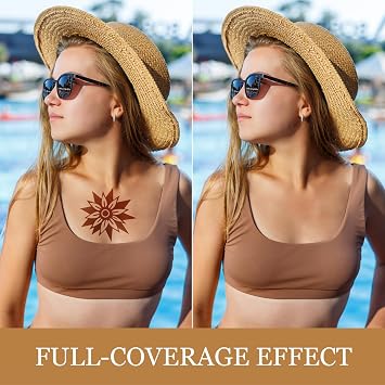 Pack of 2 20 g Body Leg Make-Up Waterproof - Full Coverage Tattoo Cover Up Makeup - Tattoo Cover Cream Natural Body Coverage Perfector for Tattoos Scars Blemishes