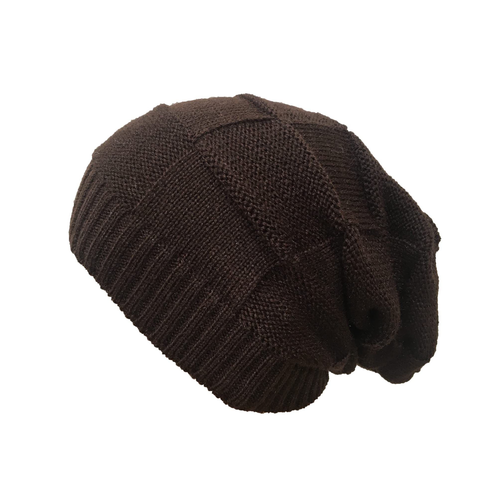 GajrajUnisex Woolen Checkered Knit Slouchy Beanie Hat