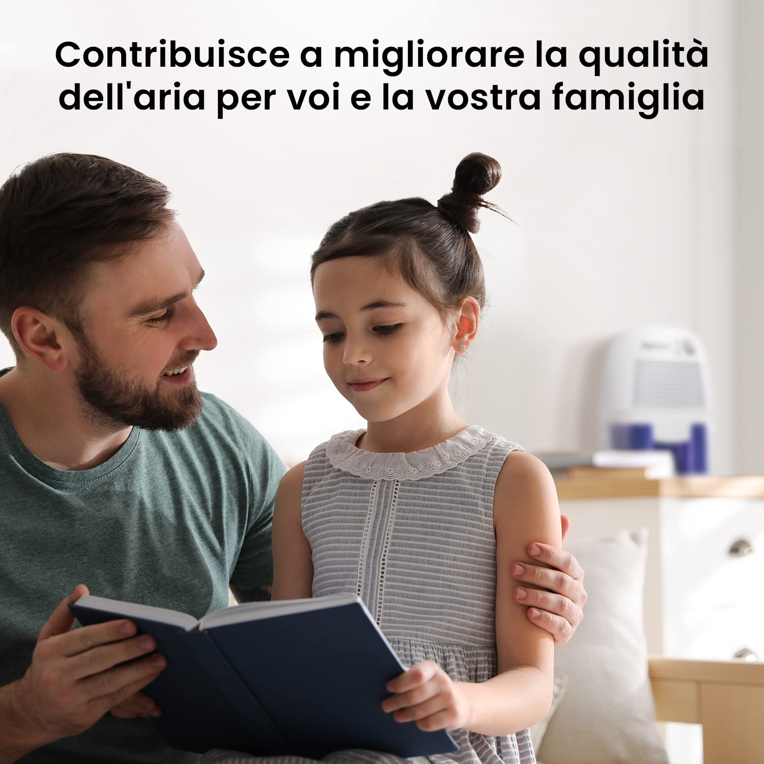 Pro Breeze Deumidificatore Casa 500ml, Deumidificatore Mini Compatto, Silenzioso e Portatile, per Muffa e Umidità, ideale per Casa, Cucina, Camera da letto, Camper, Ufficio, Garage, Bagno e Cantina