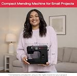 SINGER® M1000 Machine de prêt (Noir) avec accessoires 4 Construit dans Stitches livre 32 Applications de pointes Compact, Léger, Portable & Réparations Top Drop-in Bobbin, bras libre, LED Lumière, 5.5 Lb, Acces