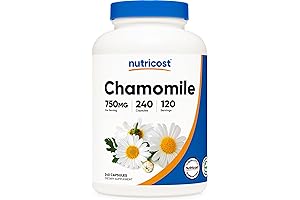 Nutricost Chamomile 750mg 120 Servings - Non-GMO, Gluten Free
