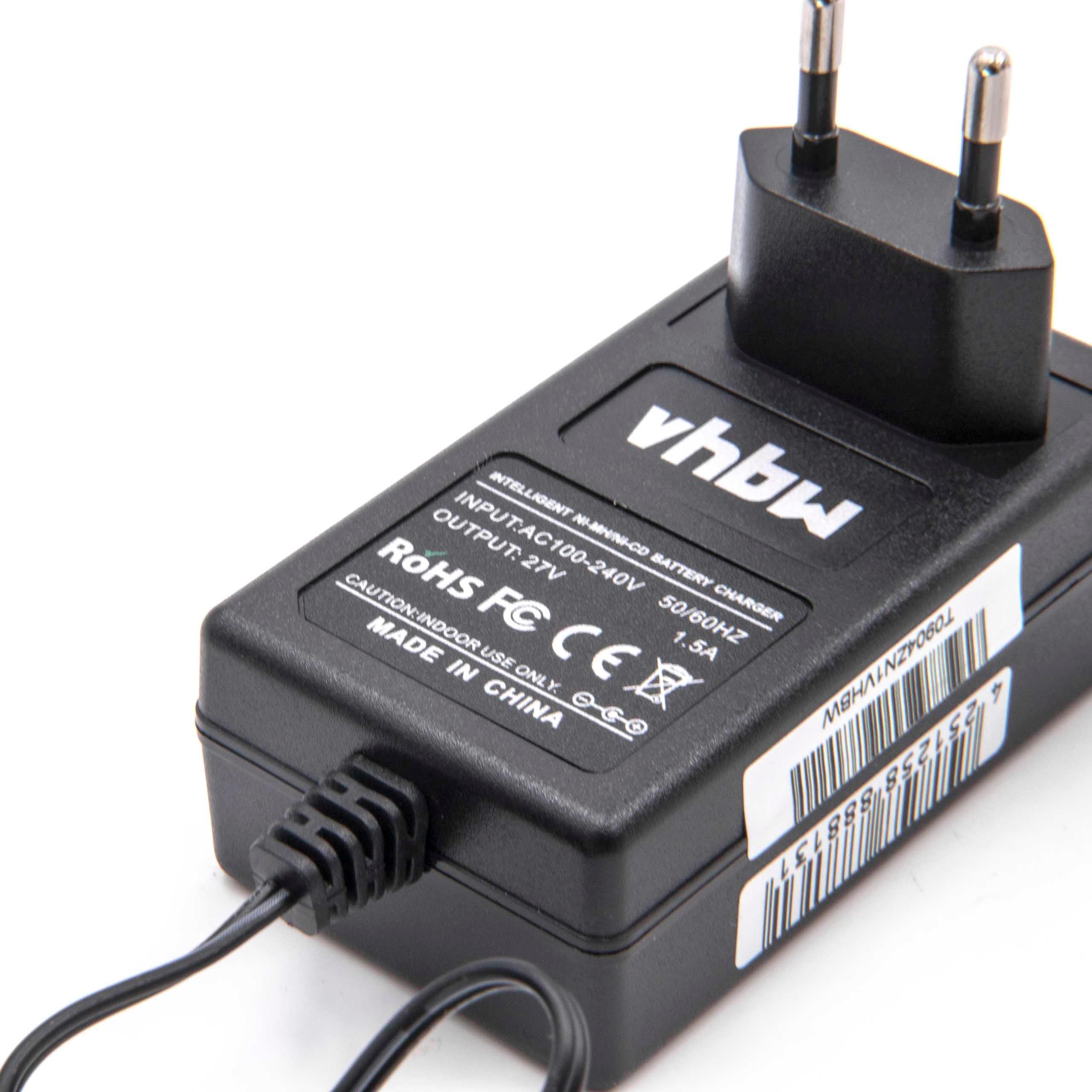 vhbw Cargador Compatible con Klauke RA3, RA4, RA5 Herramientas, baterías de Ni-CD, NiMH