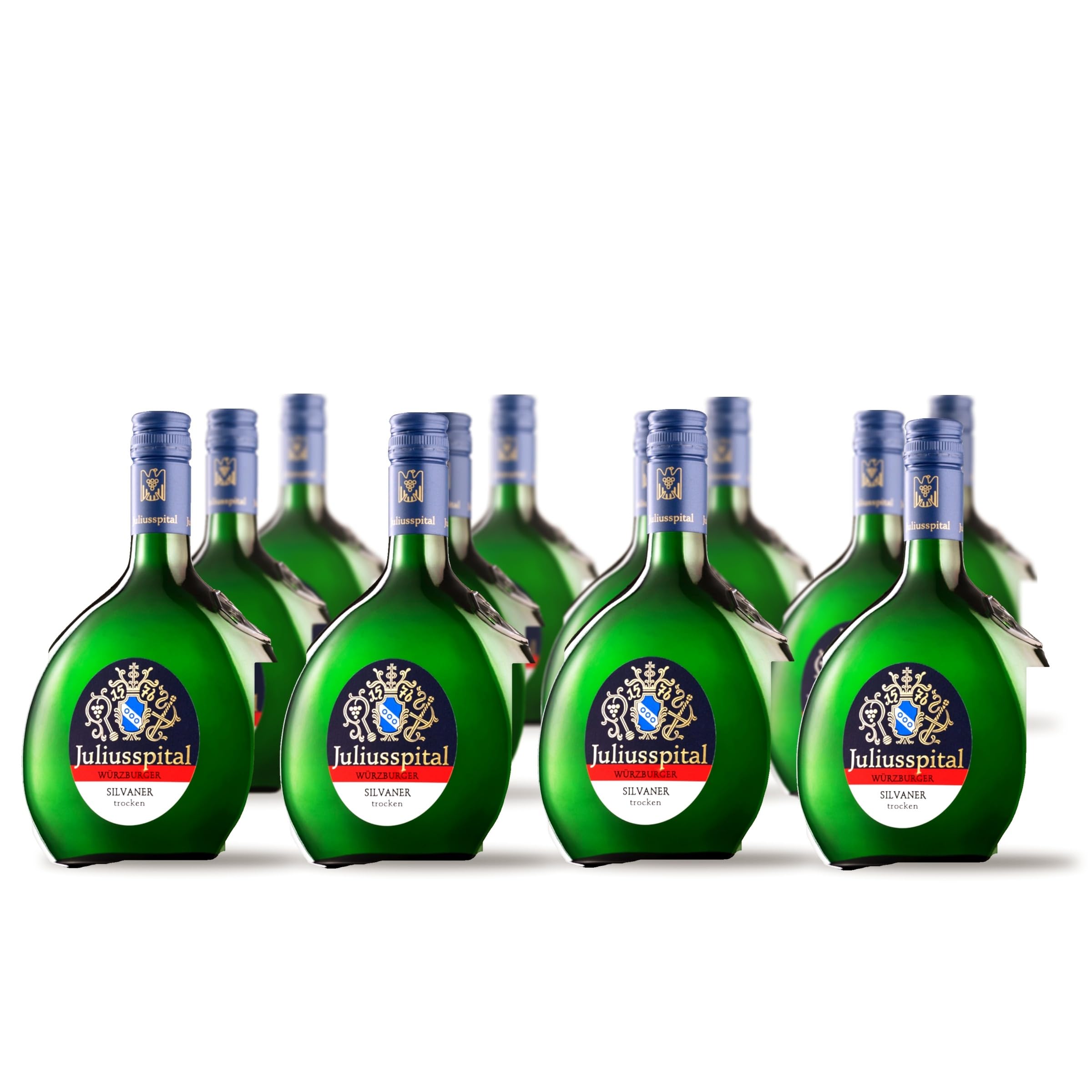 Juliusspital 2024 Würzburger Silvaner trocken (12 x 0,75 l) inkl. weine.de-DropStop